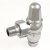 West Admiral Angled Thermostatic Radiator Valve and Lockshield - Chrome
