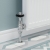 West Admiral Angled Thermostatic Radiator Valve and Lockshield - Chrome