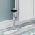 West Admiral Angled Thermostatic Radiator Valve and Lockshield - Chrome