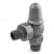 West Admiral Angled Thermostatic Radiator Valve and Lockshield - Pewter