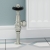 West Admiral Angled Thermostatic Radiator Valve and Lockshield - Satin Nickel