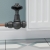 West Admiral Straight Thermostatic Radiator Valve and Lockshield - Pewter