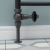 West Admiral Straight Thermostatic Radiator Valve and Lockshield - Pewter