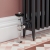 West Amberley Angled Thermostatic Radiator Valve and Lockshield - Chrome | Thumbnail Image