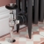 West Amberley Angled Thermostatic Radiator Valve and Lockshield - Pewter | Thumbnail Image