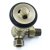 West Amberley Corner Thermostatic Radiator Valve and Lockshield - Antique Brass
