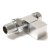 West Bloc Straight Square Radiator Valves Pair - Chrome