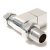 West Bloc Straight Square Radiator Valves Pair - Chrome