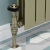 West Commodore Traditional Angled Manual Radiator Valve and Lockshield - Antique Brass | Thumbnail Image