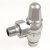 West Commodore Traditional Angled Manual Radiator Valve and Lockshield - Chrome