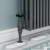 West Commodore Traditional Angled Manual Radiator Valve and Lockshield - Pewter