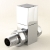 West Cubex Square Straight Radiator Valves Pair Chrome