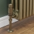 West Delta Angled TRV Thermostatic Radiator Valve and Lockshield - Antique Brass