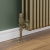 West Delta Angled TRV Thermostatic Radiator Valve and Lockshield - Antique Brass