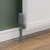 West Delta Angled TRV Thermostatic Radiator Valve and Lockshield - Gunboat Grey