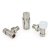 West Delta Angled TRV Thermostatic Radiator Valve and Lockshield - Satin Nickel