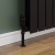 West Delta Angled TRV Thermostatic Radiator Valve and Lockshield - Textured Black