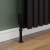 West Delta Angled TRV Thermostatic Radiator Valve and Lockshield - Textured Black