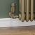 West Delta Corner TRV Thermostatic Radiator Valve and Lockshield - Antique Brass