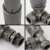 West Delta Corner TRV Thermostatic Radiator Valve and Lockshield - Dark Metallic Grey