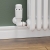 West Delta Corner TRV Thermostatic Radiator Valve and Lockshield - White