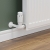 West Delta Corner TRV Thermostatic Radiator Valve and Lockshield - White