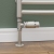 West Delta Straight TRV Thermostatic Radiator Valve and Lockshield - Satin Nickel