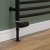 West Delta Straight TRV Thermostatic Radiator Valve and Lockshield - Textured Black