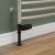 West Delta Straight TRV Thermostatic Radiator Valve and Lockshield - Textured Black