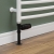 West Delta Straight TRV Thermostatic Radiator Valve and Lockshield - Textured Black