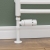 West Delta Straight TRV Thermostatic Radiator Valve and Lockshield - White
