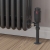 West Echo Angled TRV Thermostatic Radiator Valve and Lockshield - Anthracite