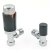West Echo Angled TRV Thermostatic Radiator Valve and Lockshield - Chrome & Anthracite