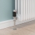 West Echo Angled TRV Thermostatic Radiator Valve and Lockshield - Chrome & Black