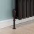 West Echo Angled TRV Thermostatic Radiator Valve and Lockshield - Black