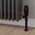 West Echo Angled TRV Thermostatic Radiator Valve and Lockshield - Black