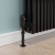 West Echo Angled TRV Thermostatic Radiator Valve and Lockshield - Black