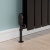 West Echo Angled TRV Thermostatic Radiator Valve and Lockshield - Black
