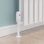 West Echo Angled TRV Thermostatic Radiator Valve and Lockshield - White