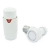 West Echo Angled TRV Thermostatic Radiator Valve and Lockshield - White
