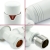 West Echo Angled TRV Thermostatic Radiator Valve and Lockshield - White