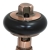 West Eton Traditional Angled Manual Radiator Valve and Lockshield - Antique Copper