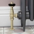 West Eton Traditional Angled Manual Radiator Valve and Lockshield - Brushed Brass | Thumbnail Image