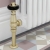 West Eton Traditional Angled Manual Radiator Valve and Lockshield - Brushed Brass | Thumbnail Image