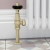 West Eton Traditional Angled Manual Radiator Valve and Lockshield - Brushed Brass | Thumbnail Image