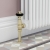West Eton Traditional Angled Manual Radiator Valve and Lockshield - Brushed Brass | Thumbnail Image