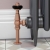 West Eton Traditional Angled Manual Radiator Valve and Lockshield - Brushed Copper | Thumbnail Image