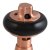 West Eton Traditional Angled Manual Radiator Valve and Lockshield - Brushed Copper