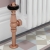 West Eton Traditional Angled Manual Radiator Valve and Lockshield - Brushed Copper | Thumbnail Image