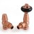 West Eton Traditional Angled Manual Radiator Valve and Lockshield - Brushed Copper
